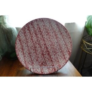 Trend Craft Italy round large plater with White and red color‎ design